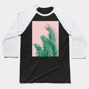 Summer Palm Leaves Baseball T-Shirt